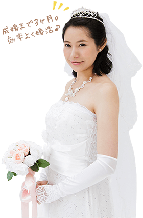 成婚まで3ヶ月。効率よく婚活したいあなたにピッタリ♪